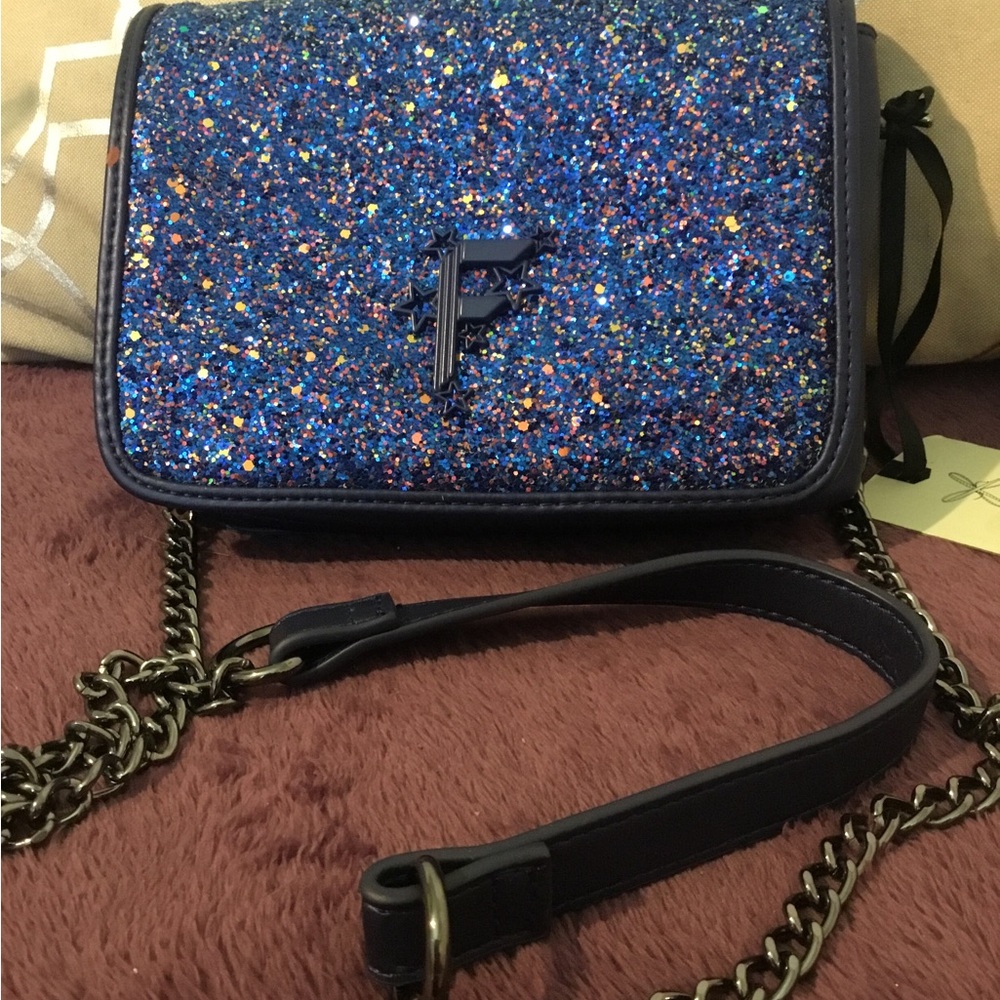Vintage NWT Fiorelly NightTails Small Flap-over London Night Sparkles Bag